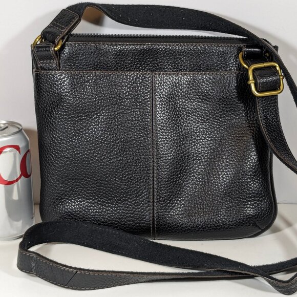 Fossil Genuine Leather Crossbody Hobo Pebbled Leather Nice Soft Marissa Tessa - Picture 2 of 11